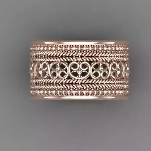 Plain Indian Band Ring For Women 3d Print Model