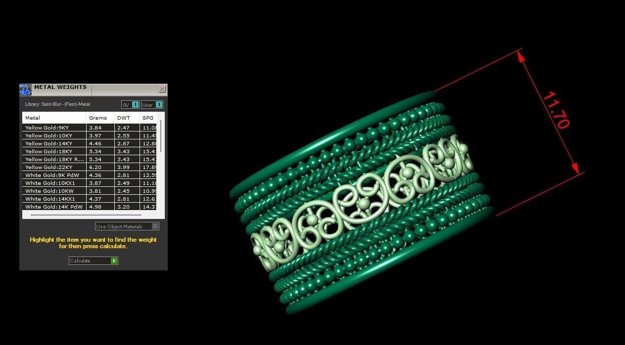 Plain Indian Band Ring For Women 3d Print Model 3D print model_3