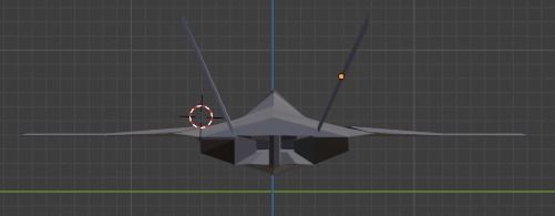 f22 raptor low poly jet Low-poly 3D model_3