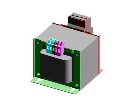 Isolation transformer,300VA 24-0-24V o/p Free 3D model