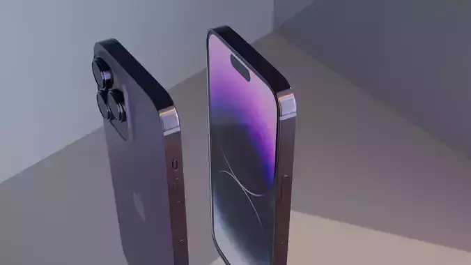 iphone 14 pro max  Low-poly 3D model
