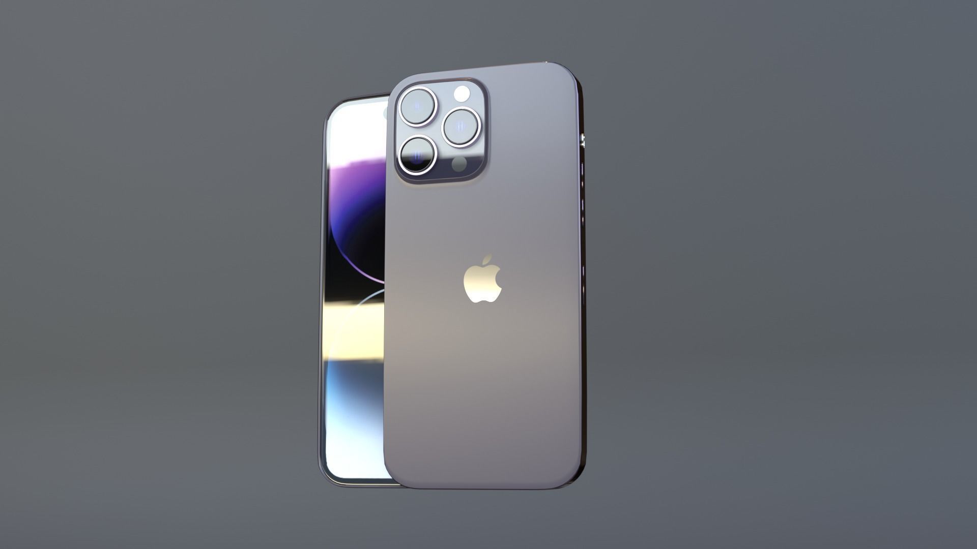iphone 14 pro max  Low-poly 3D model_5