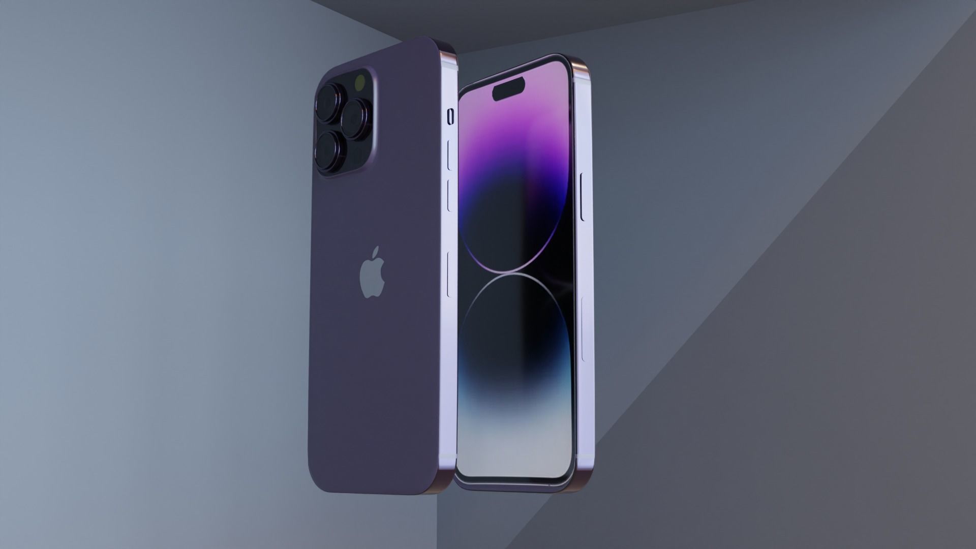 iphone 14 pro max  Low-poly 3D model_4