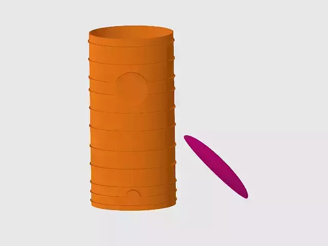 Chemical oil storage tank 230mm