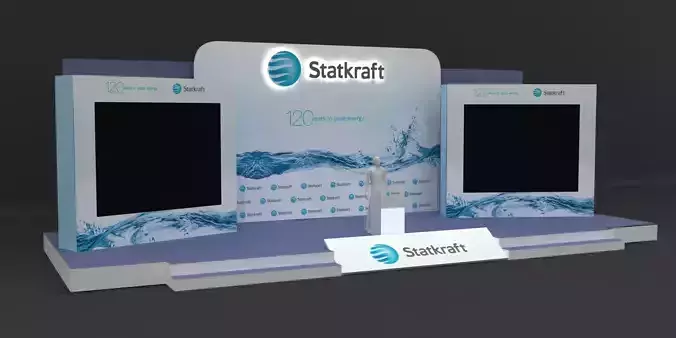 Stage Decor Design 023 Low-poly 3D model