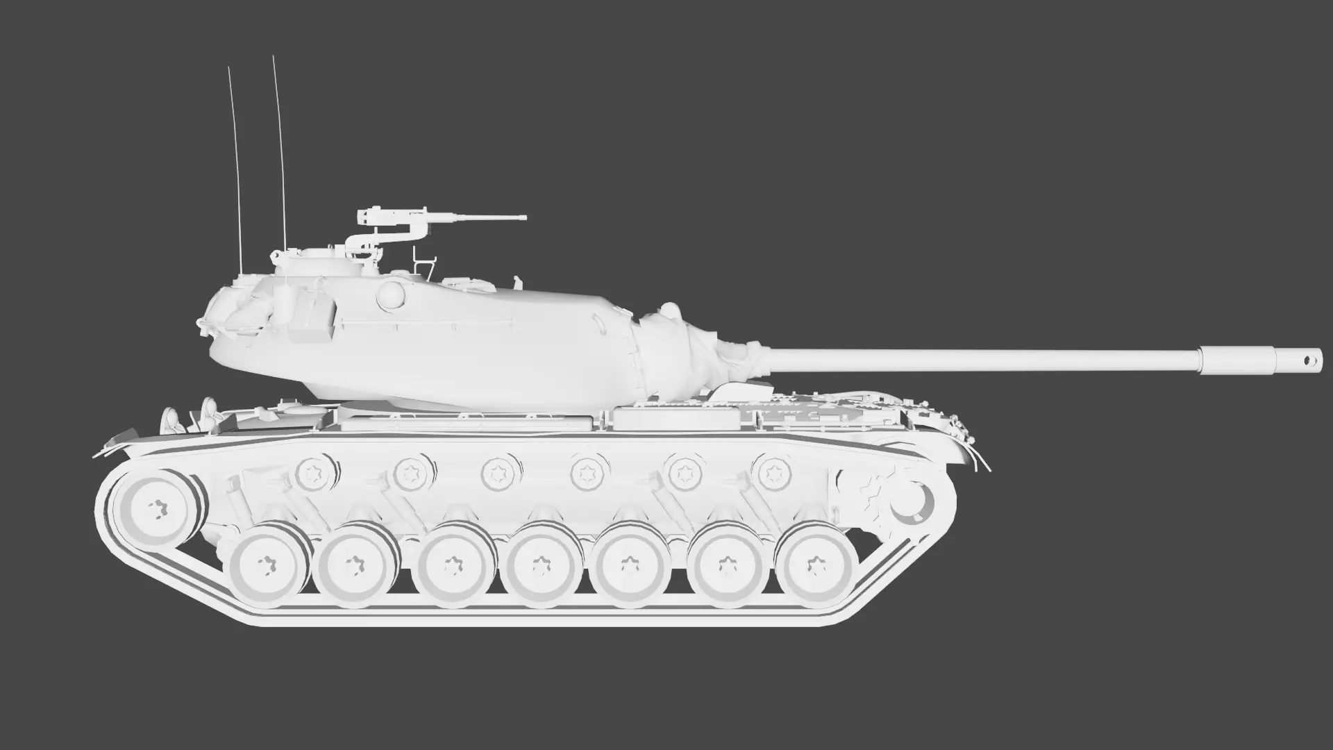 M103 US Heavy Tank 3D model_0