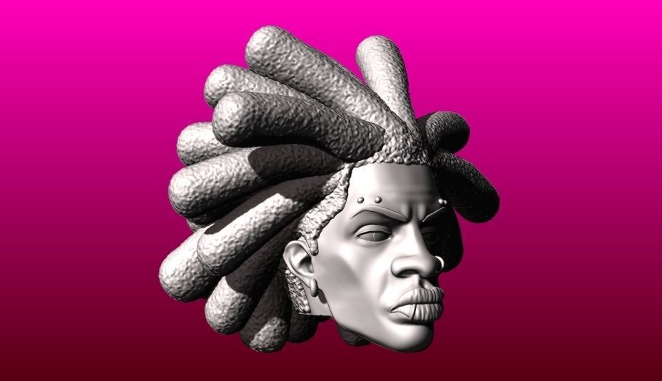 SPIDERPUNK HEAD MARVEL LEGENDS HOBIE BROWN CUSTOM 3D print model_2