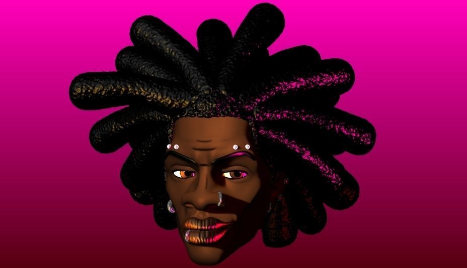 SPIDERPUNK HEAD MARVEL LEGENDS HOBIE BROWN CUSTOM 3D print model_4