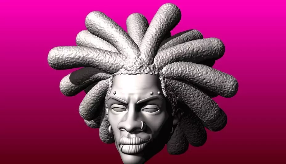 SPIDERPUNK HEAD MARVEL LEGENDS HOBIE BROWN CUSTOM 3D print model_0