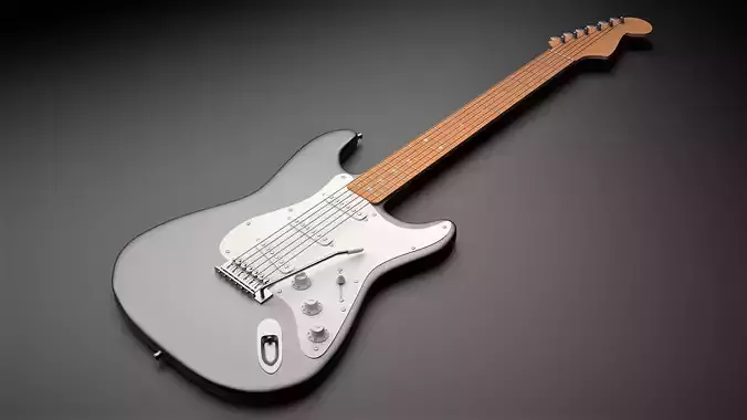 ELECTRIC GUITAR 3D MODEL - STRATOCASTER