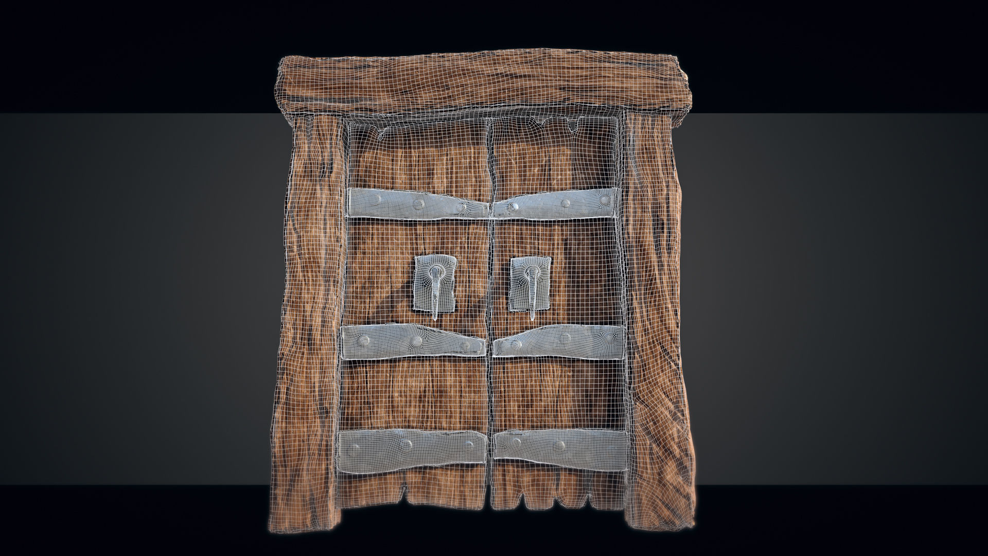 Medieval Gateway Collection Low-poly 3D model_7