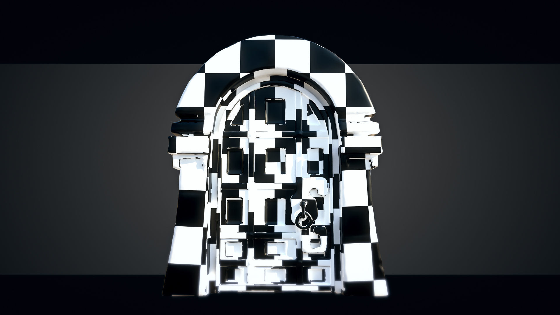 Medieval Gateway Collection Low-poly 3D model_11