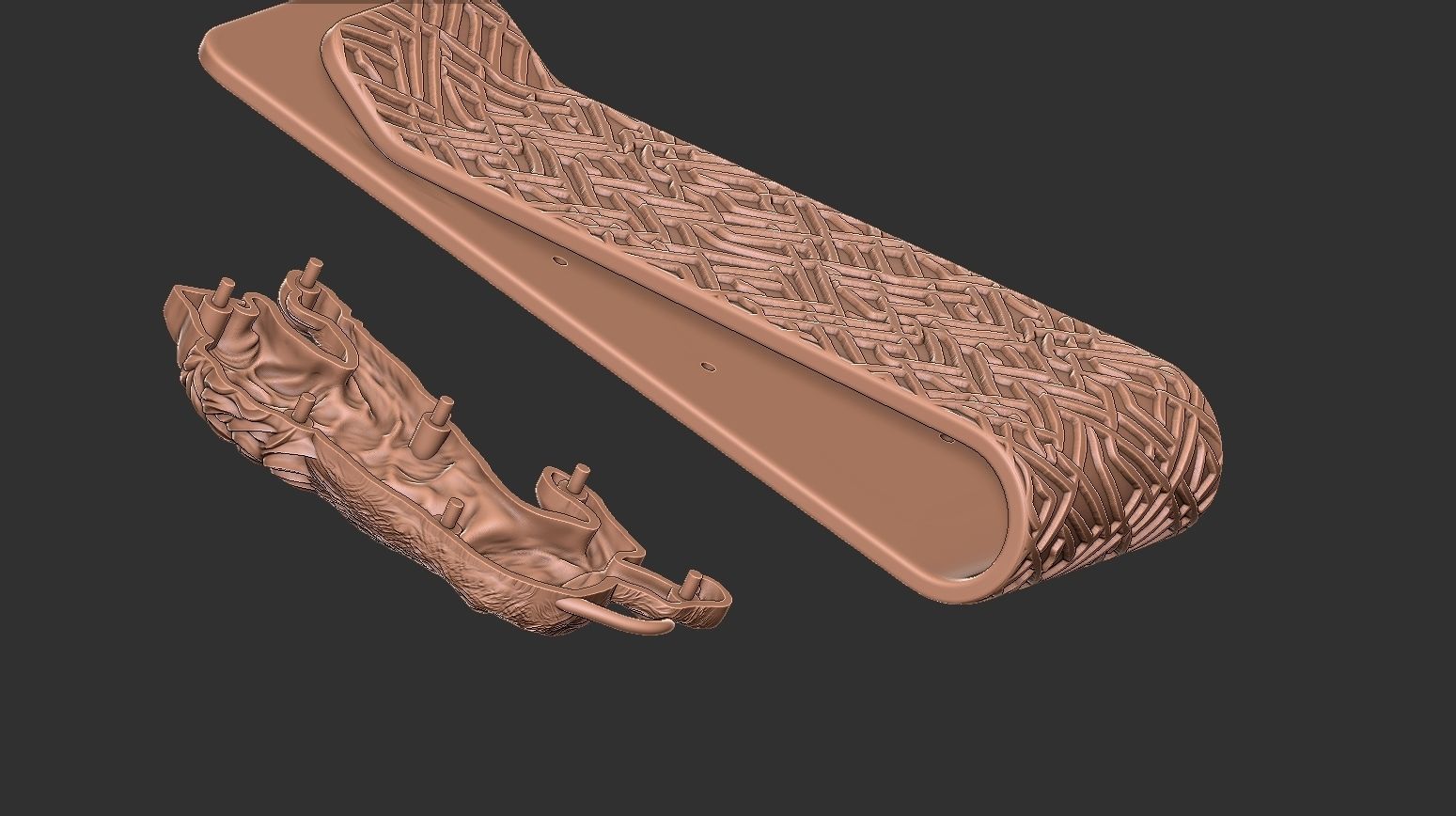 Lion money clip N2 3D print model_12