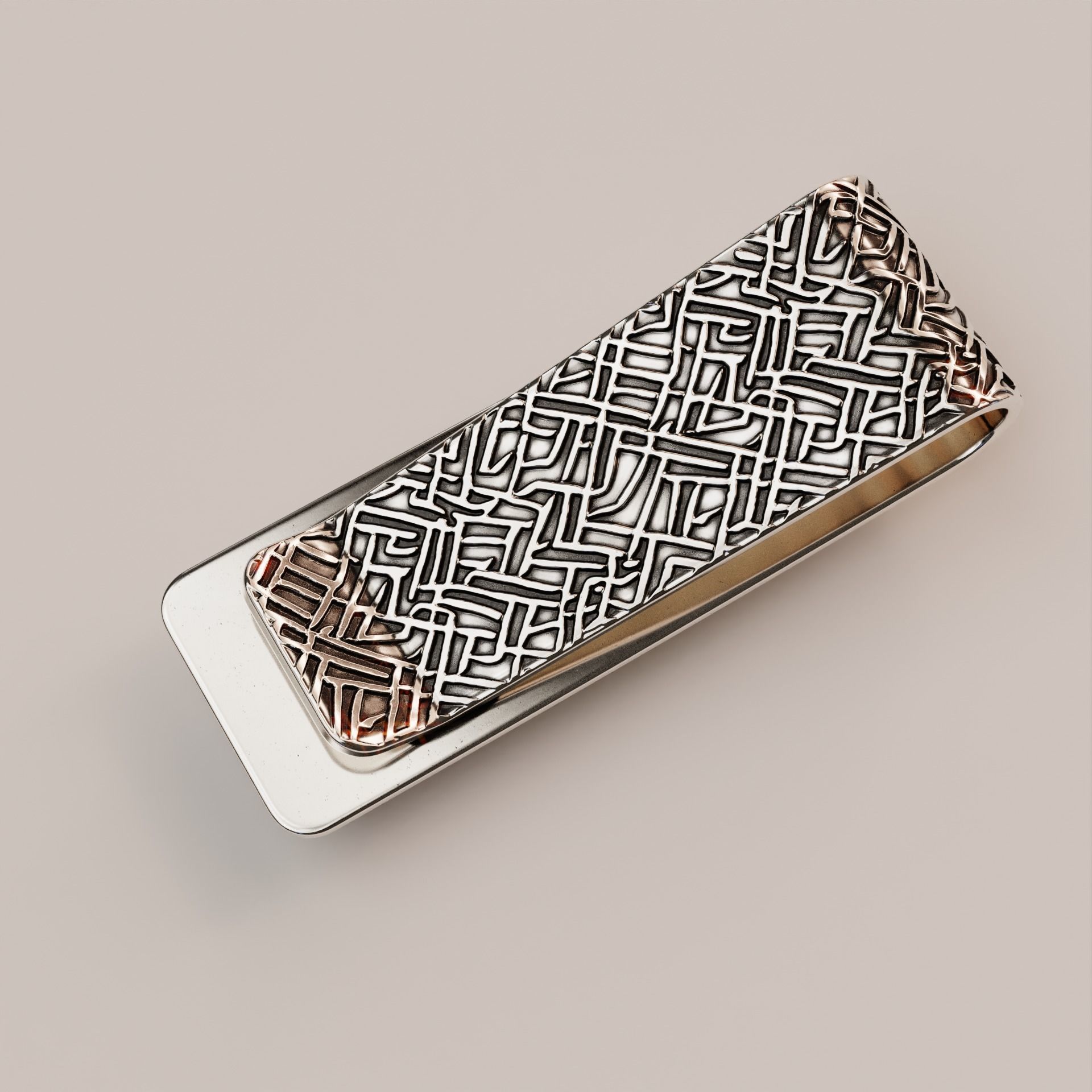 Lion money clip N2 3D print model_1