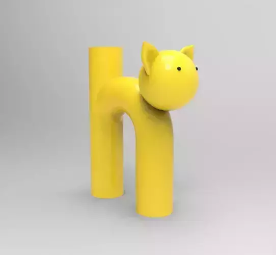 Whisker Planter - Cat-shaped 3D Printed Planter 3D print model