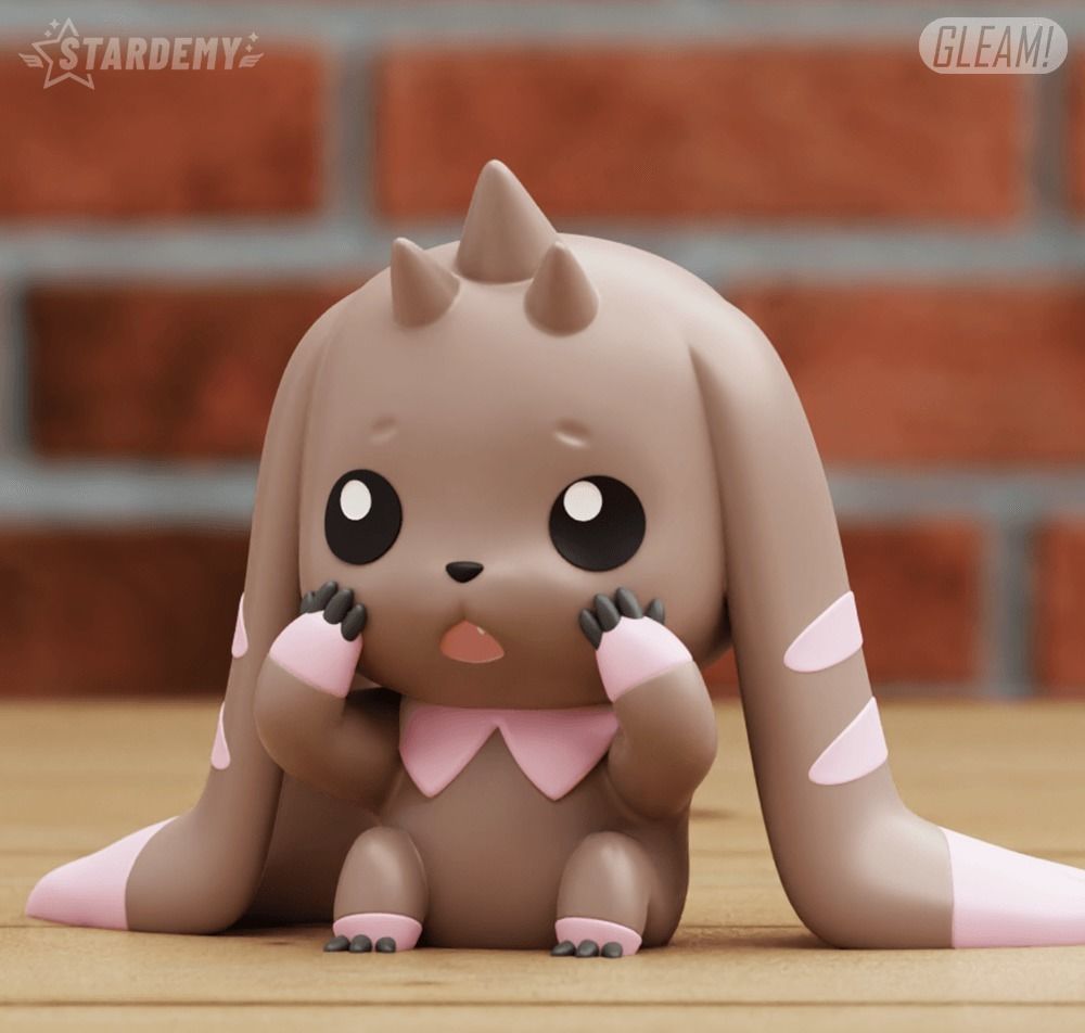 LOPMON 3 MODELS NO SUPPORTS CHIBI DIGIMON 3D print model_11