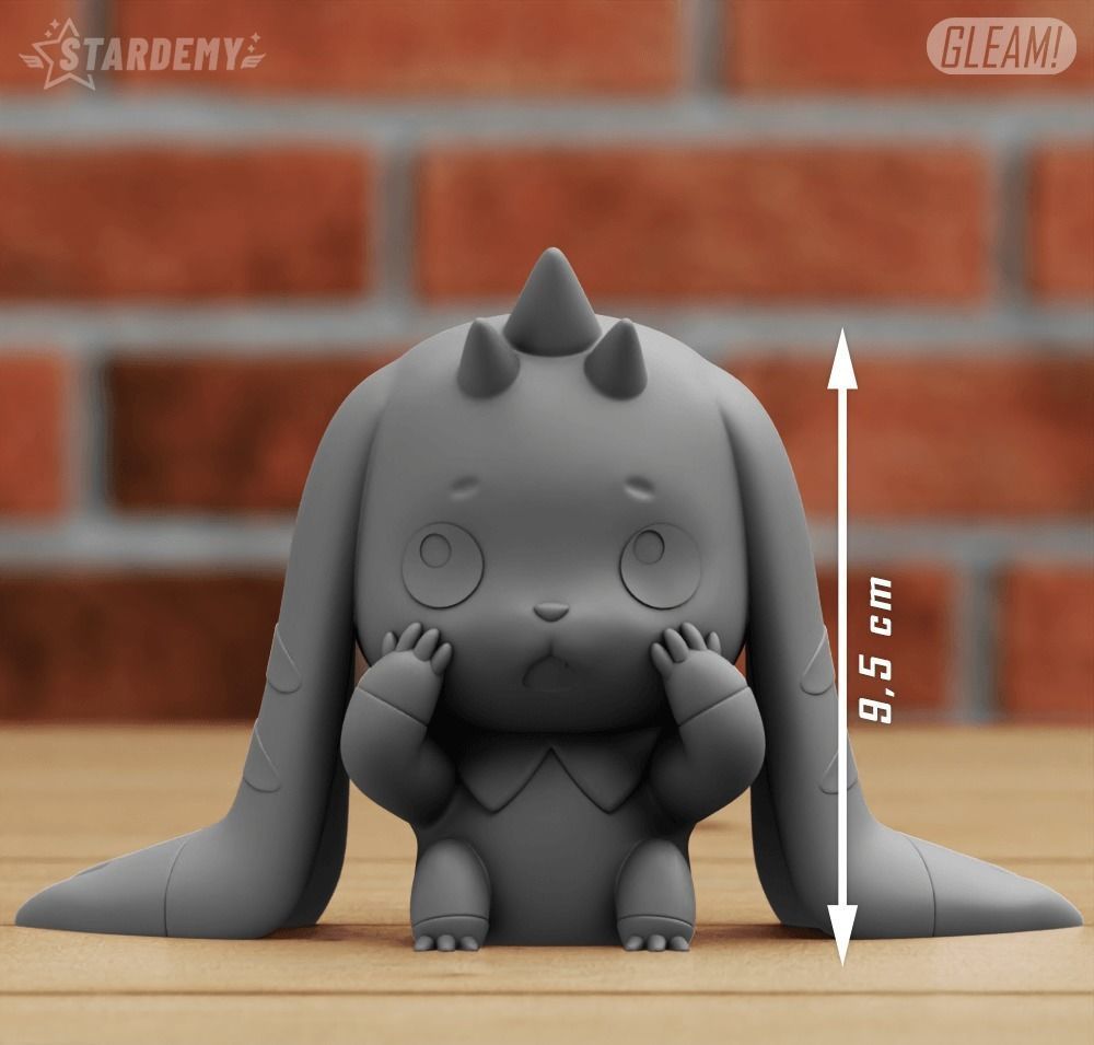 LOPMON 3 MODELS NO SUPPORTS CHIBI DIGIMON 3D print model_10