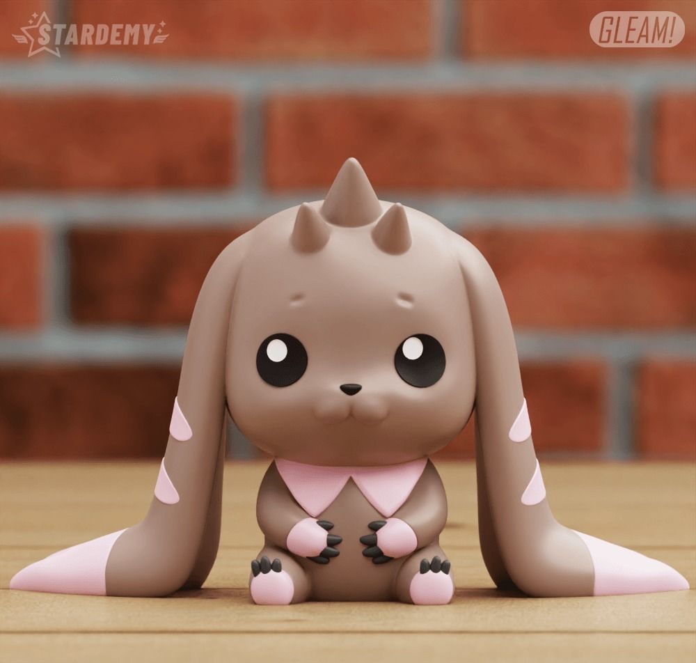 LOPMON 3 MODELS NO SUPPORTS CHIBI DIGIMON 3D print model_5