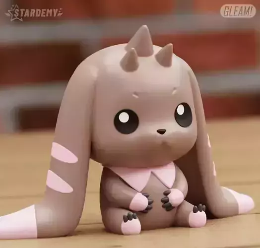 LOPMON 3 MODELS NO SUPPORTS CHIBI DIGIMON