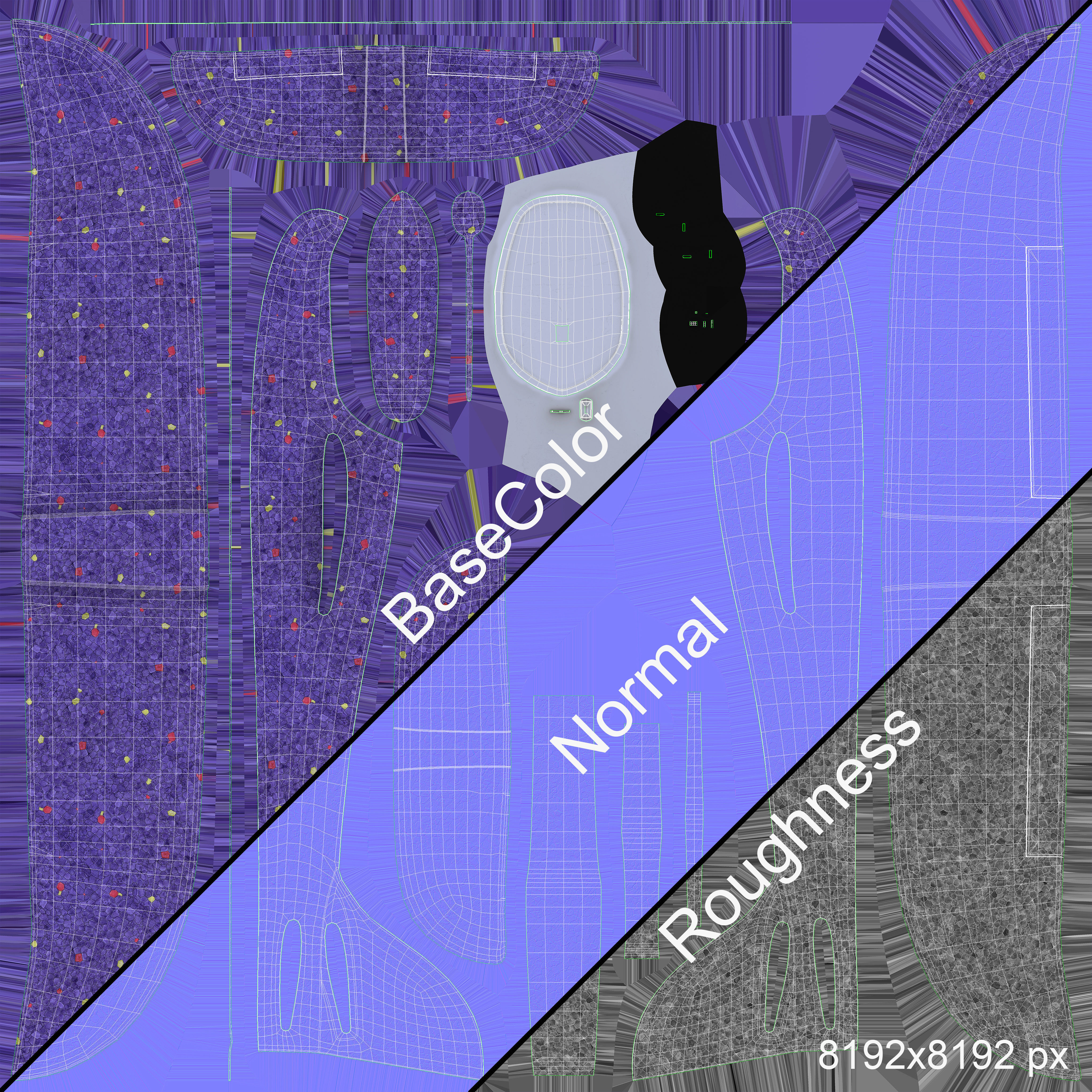 Foam Glider Airplane Toy 3D model_17