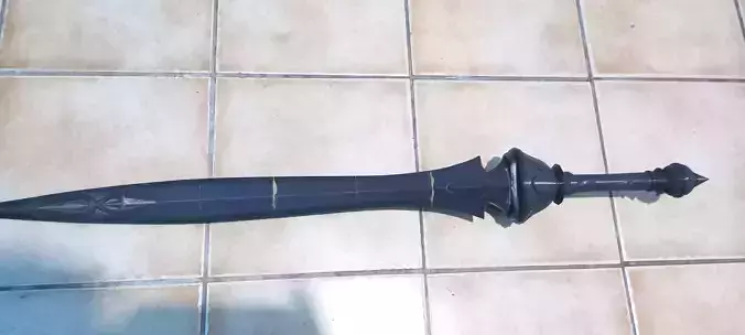 genshin impact Xiphos Moonlight Sword 3D print model