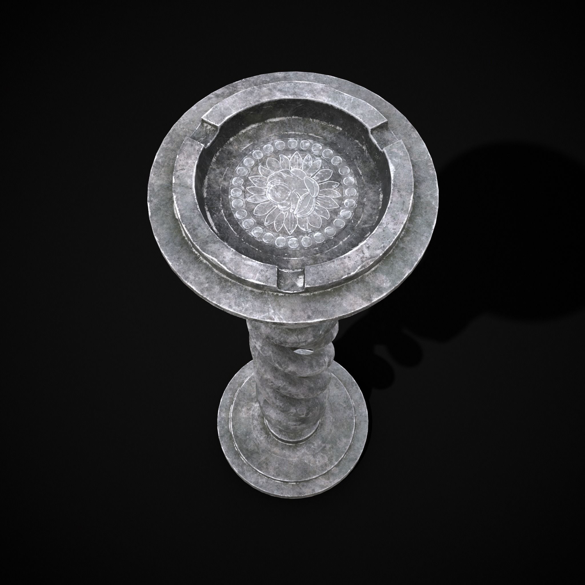 Garden Tray Low-poly 3D model_3