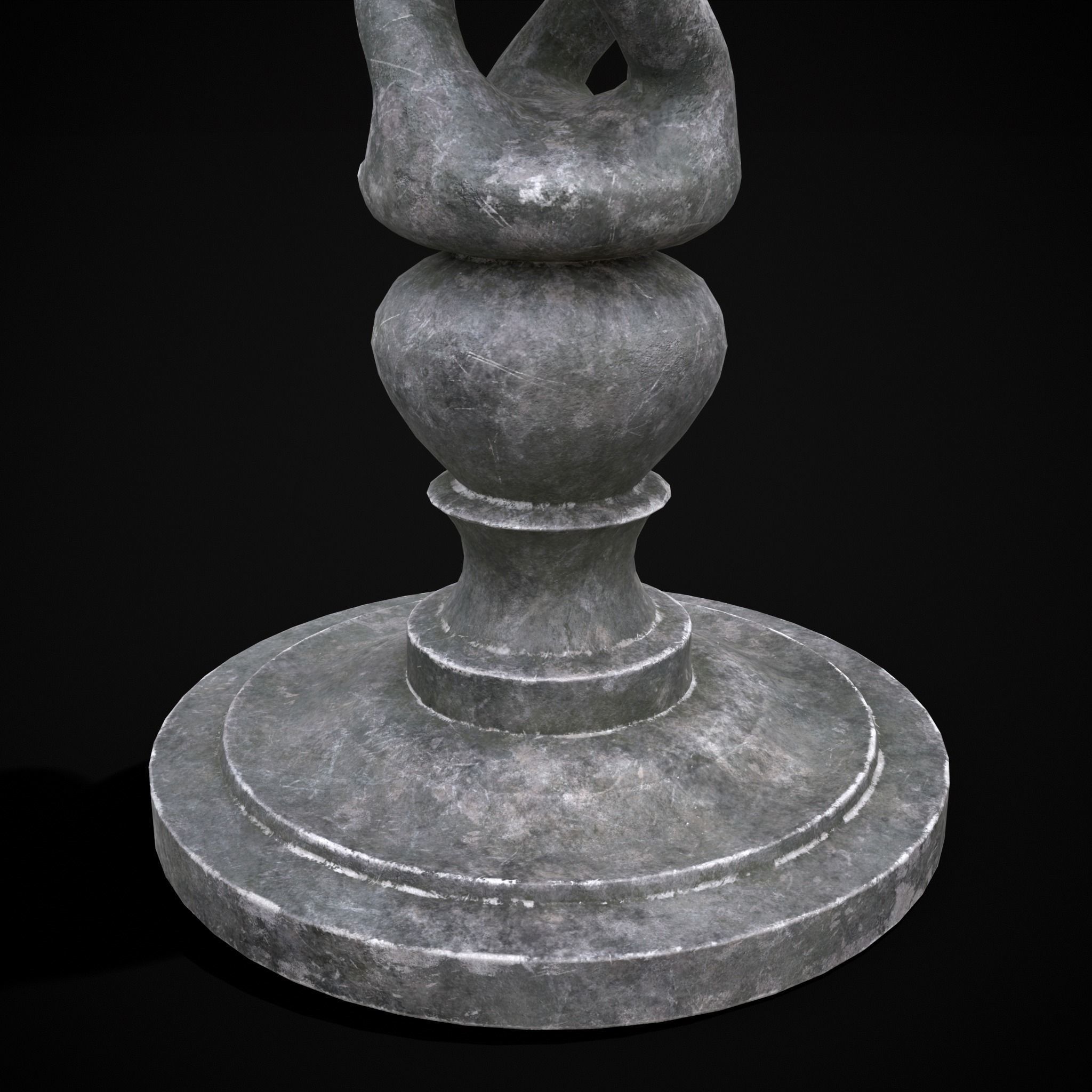 Garden Tray Low-poly 3D model_11