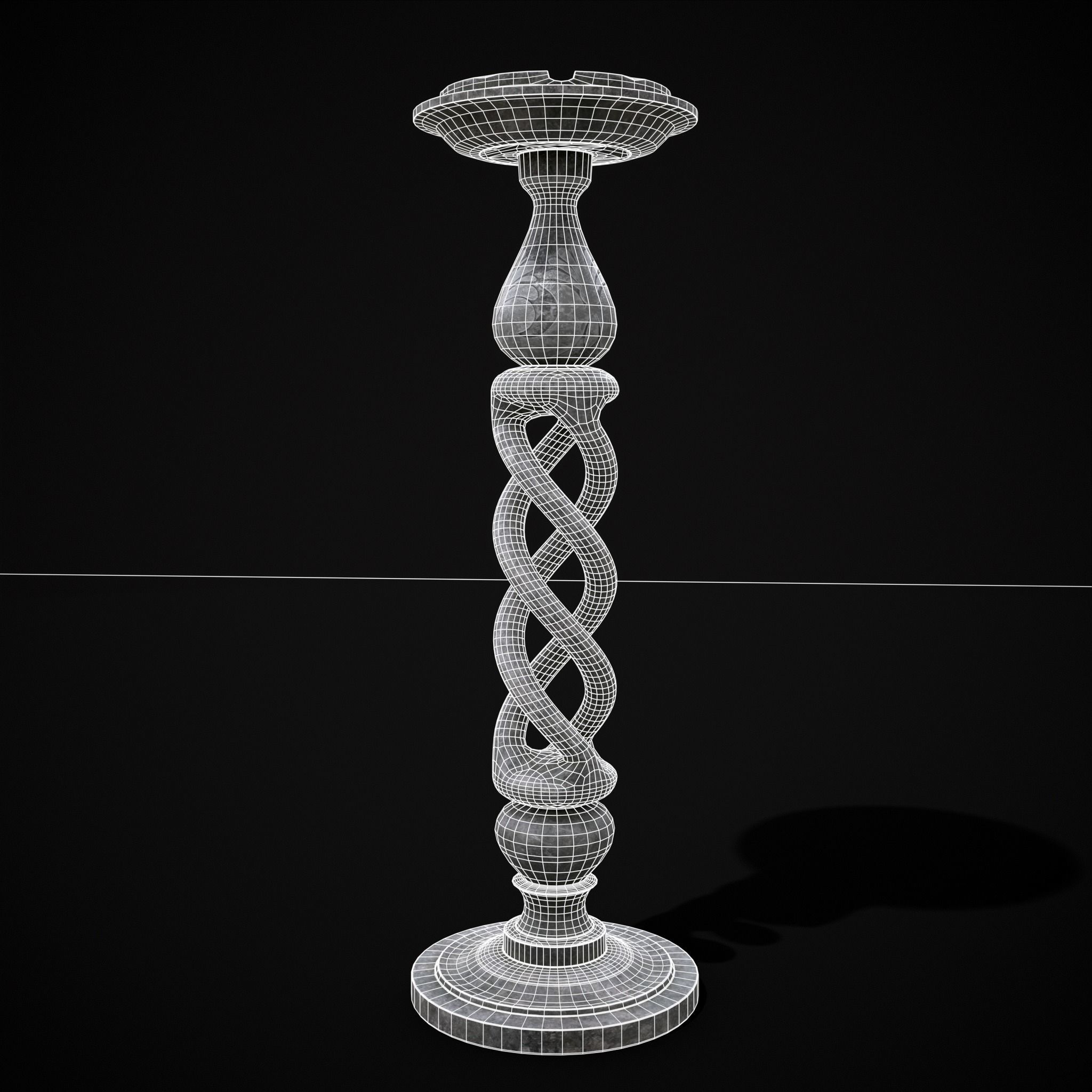 Garden Tray Low-poly 3D model_8