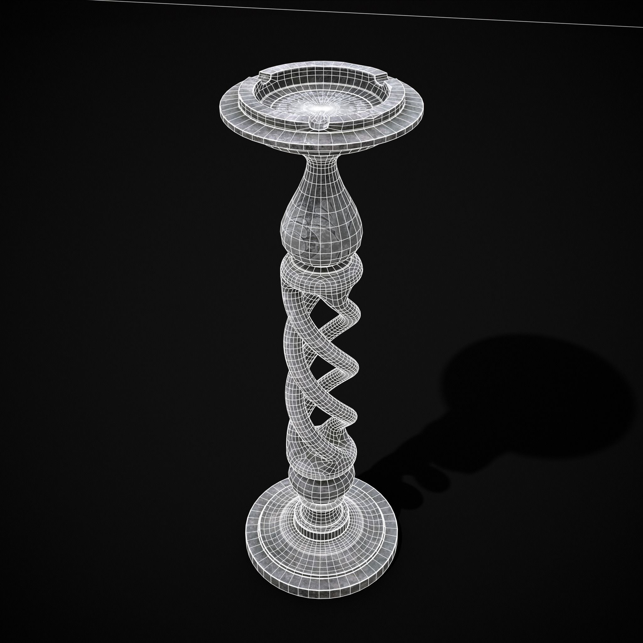 Garden Tray Low-poly 3D model_2