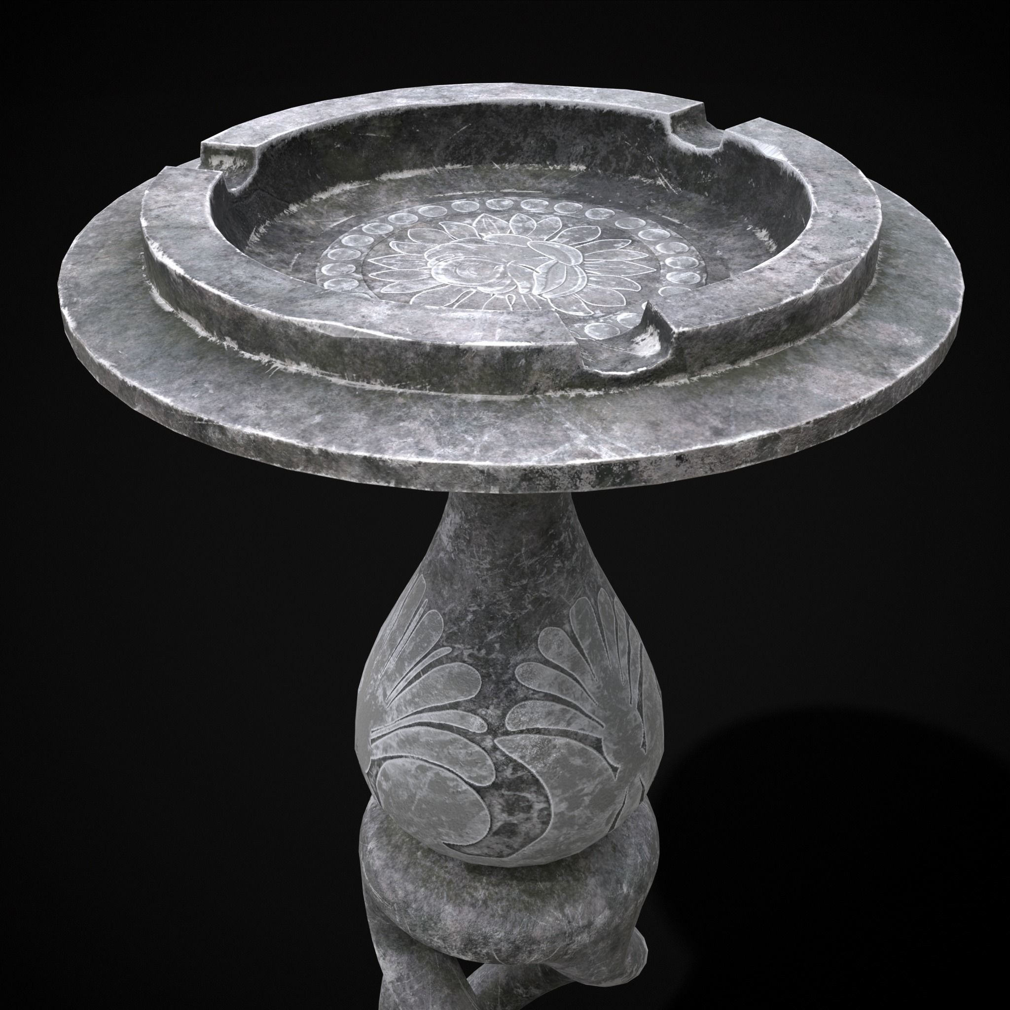 Garden Tray Low-poly 3D model_9