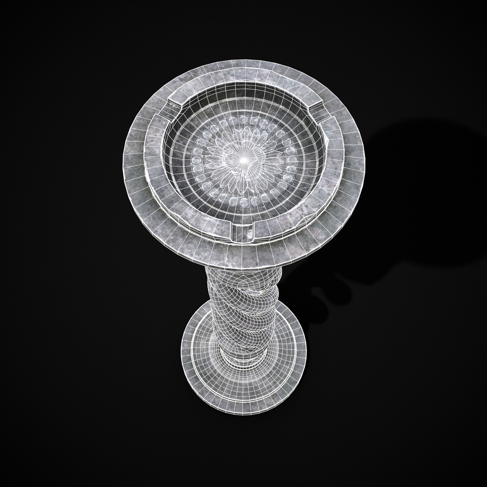 Garden Tray Low-poly 3D model_4