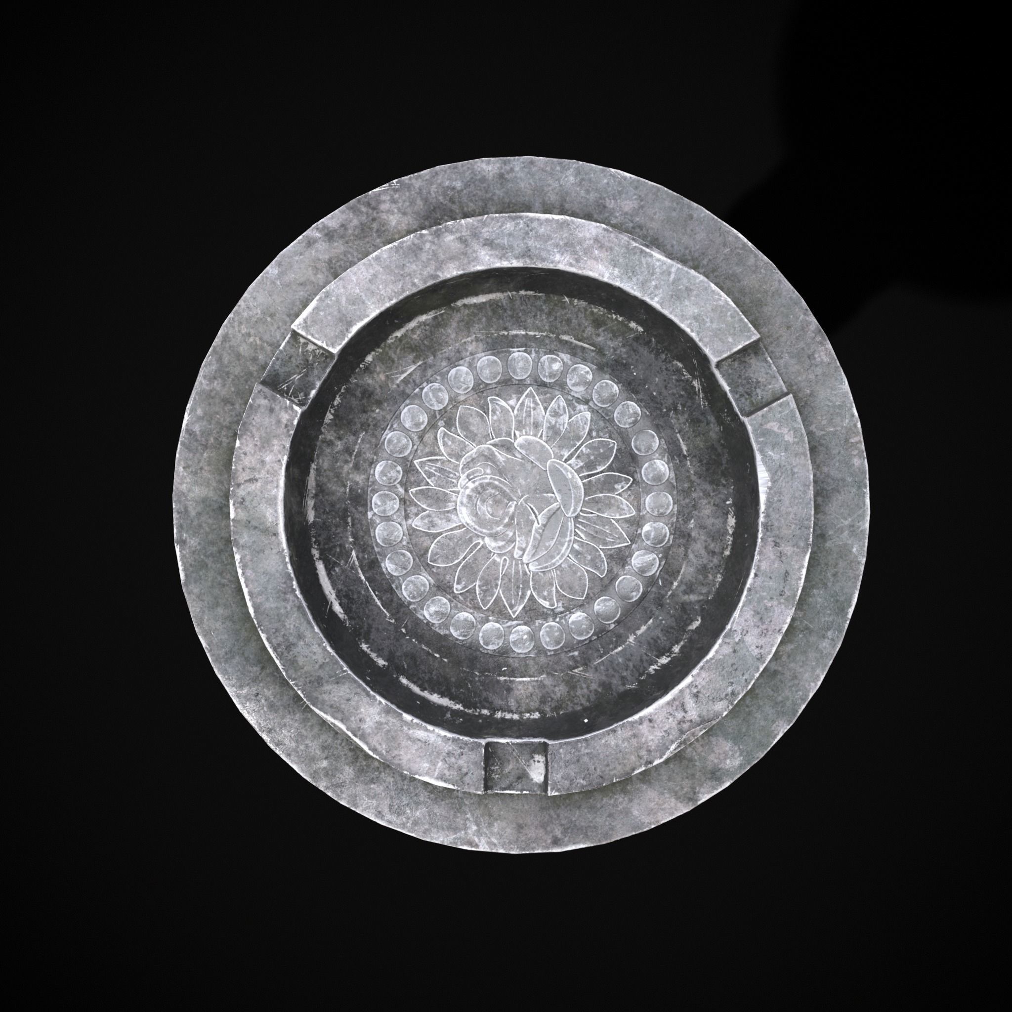 Garden Tray Low-poly 3D model_5