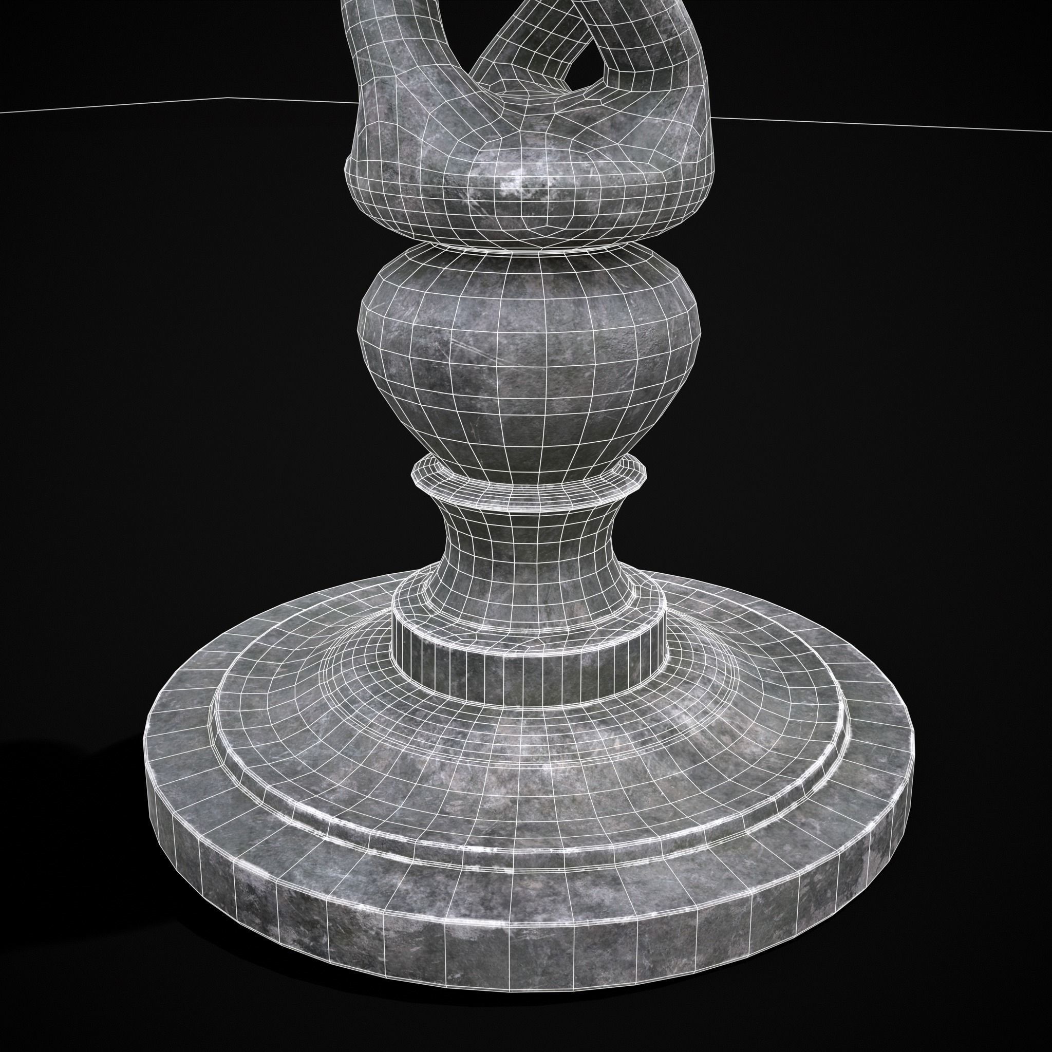 Garden Tray Low-poly 3D model_12