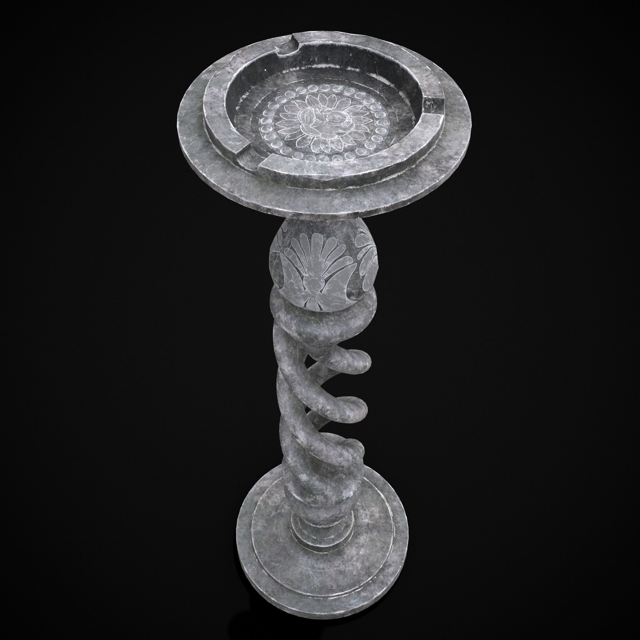 Garden Tray Low-poly 3D model_17