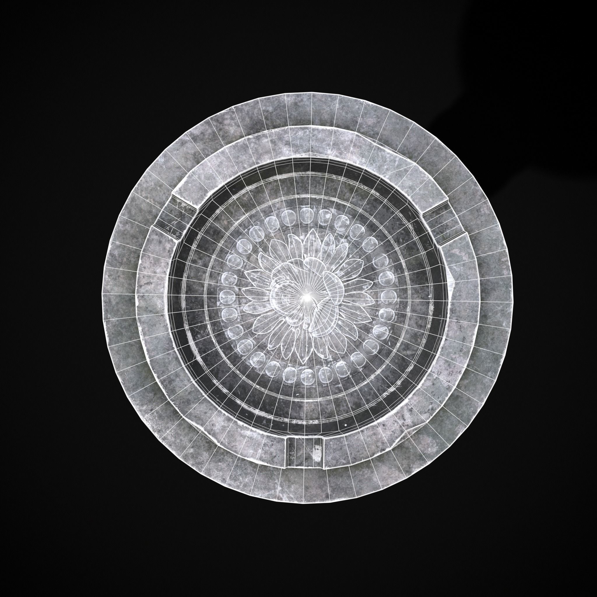 Garden Tray Low-poly 3D model_6