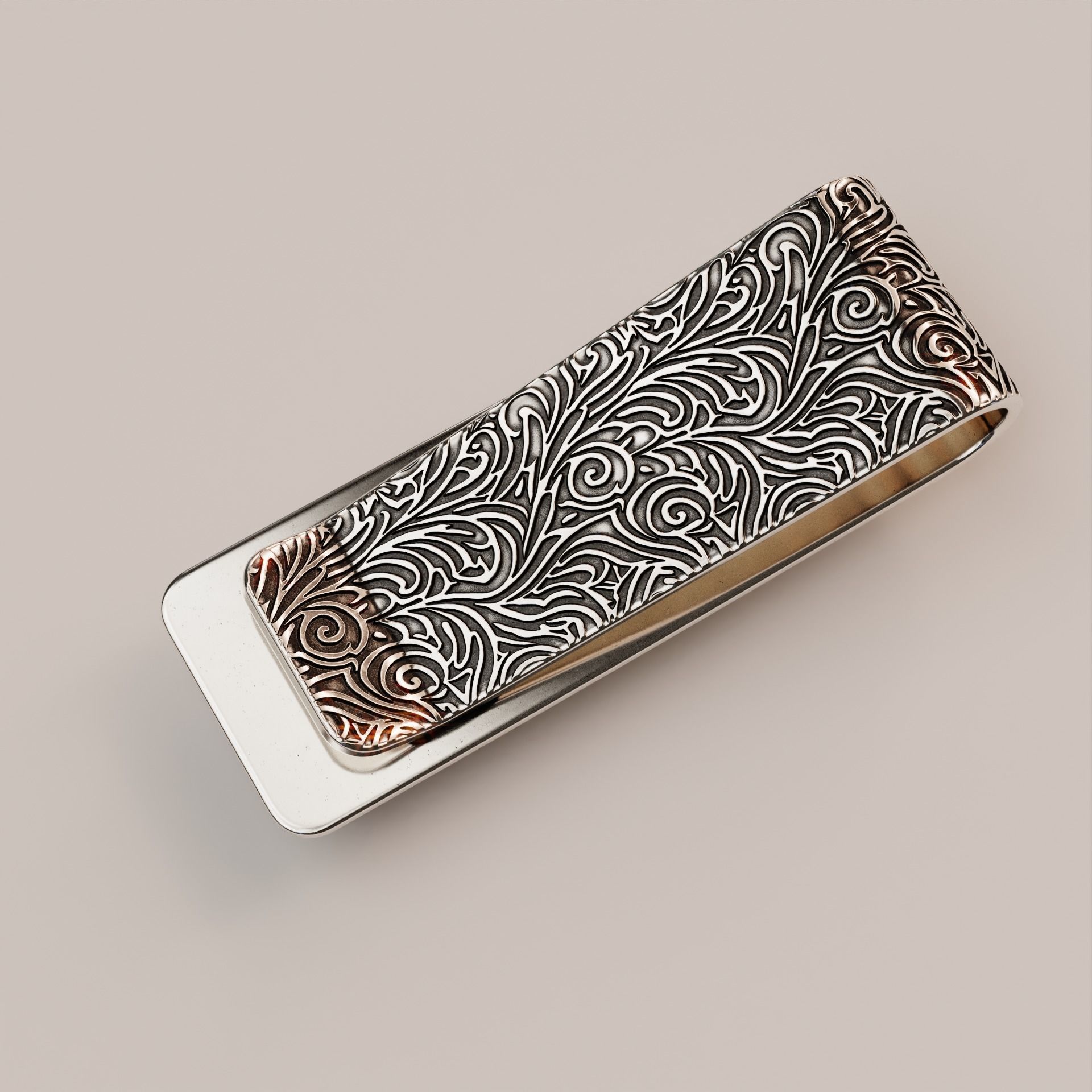 Lion money clip N4 3D print model_1