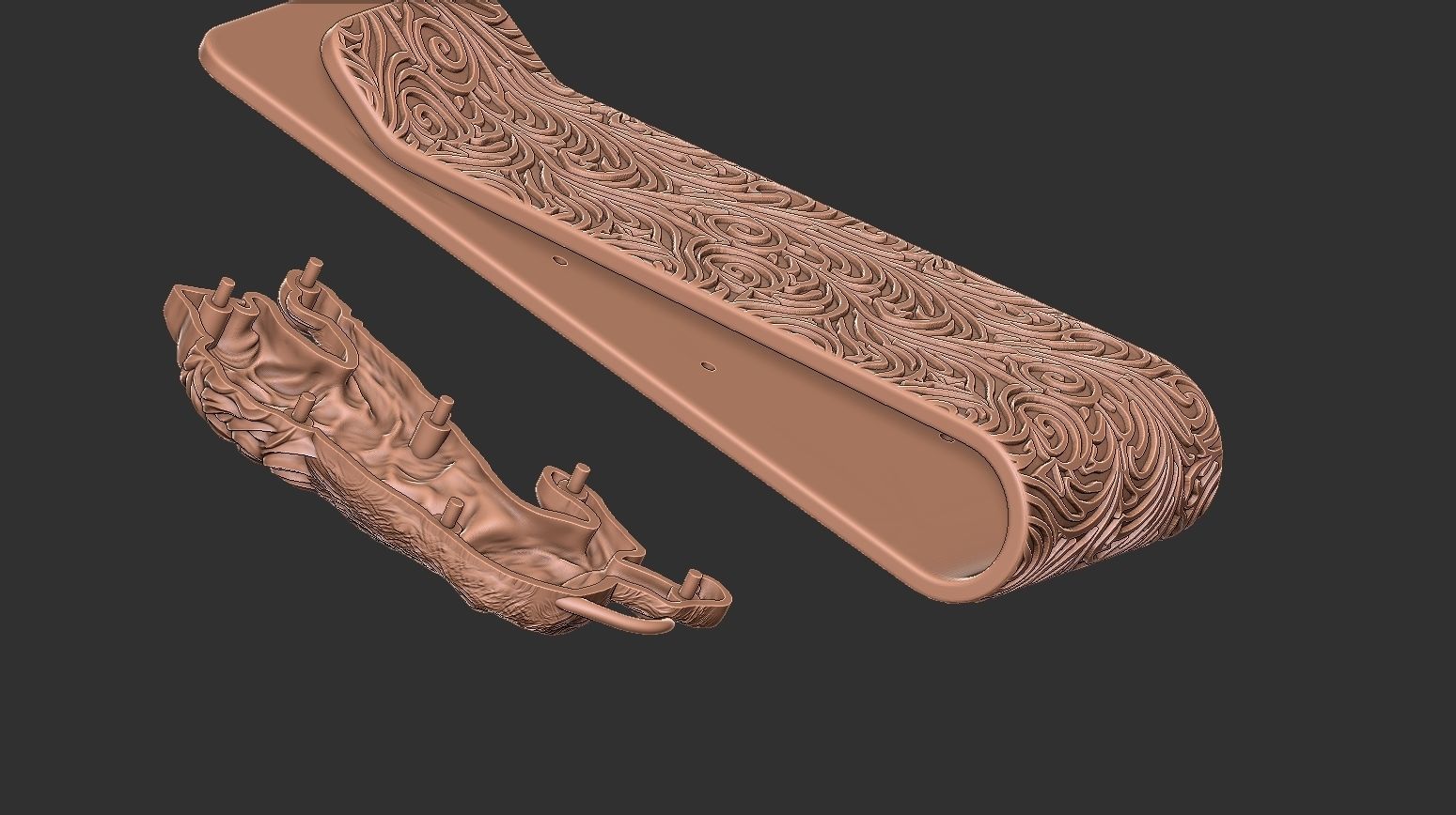 Lion money clip N4 3D print model_13