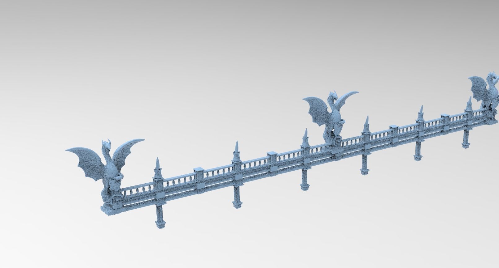 Bloodborne Inspired Dragon Bridge 1 3D model_1