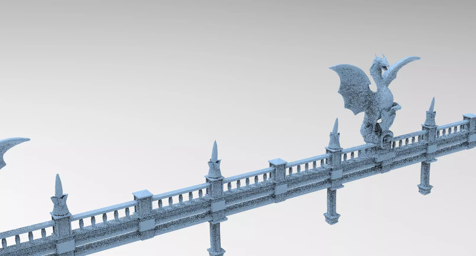 Bloodborne Inspired Dragon Bridge 1 3D model_0