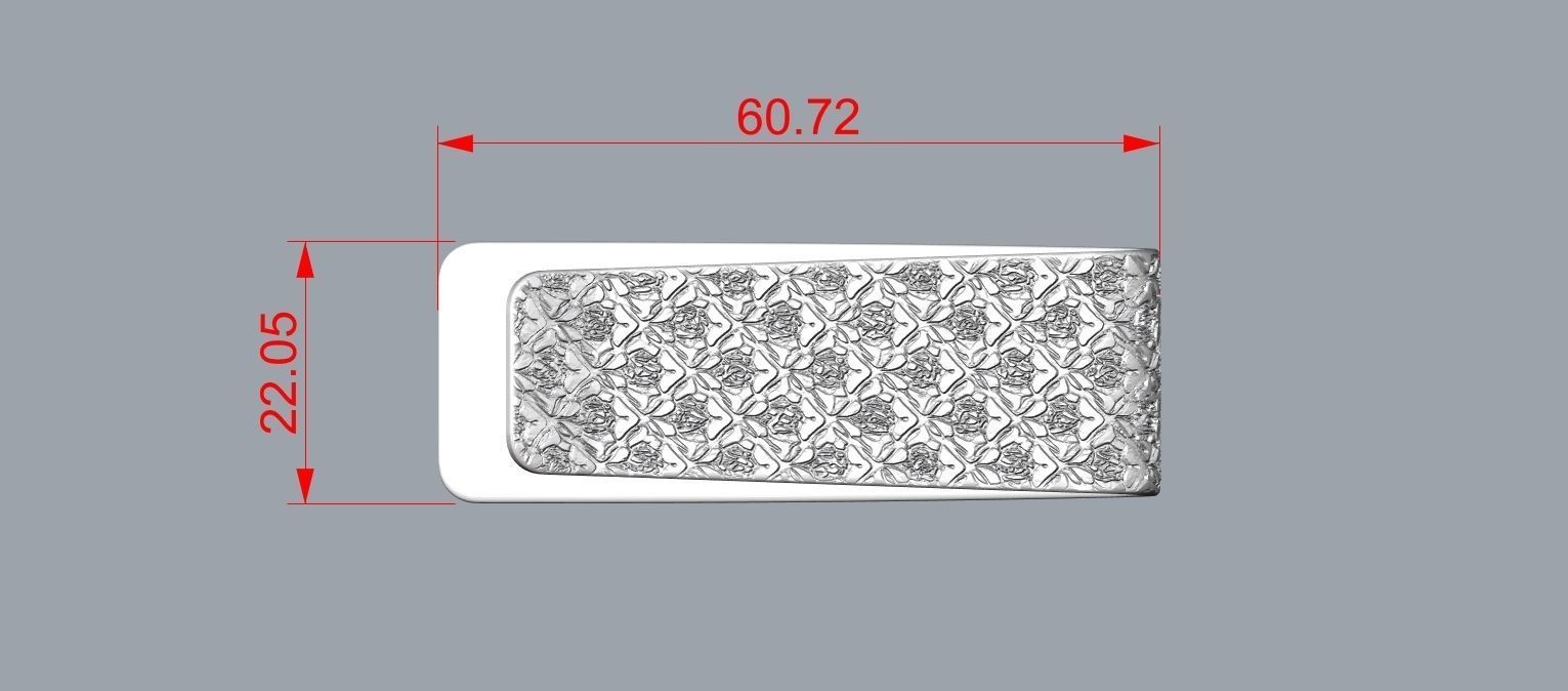 Money clip N5 3D print model_3