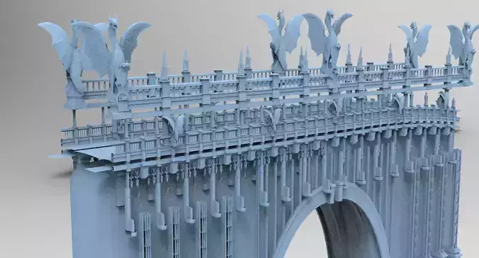 Dragon Bridge Bloodborne inspired walkways 2 