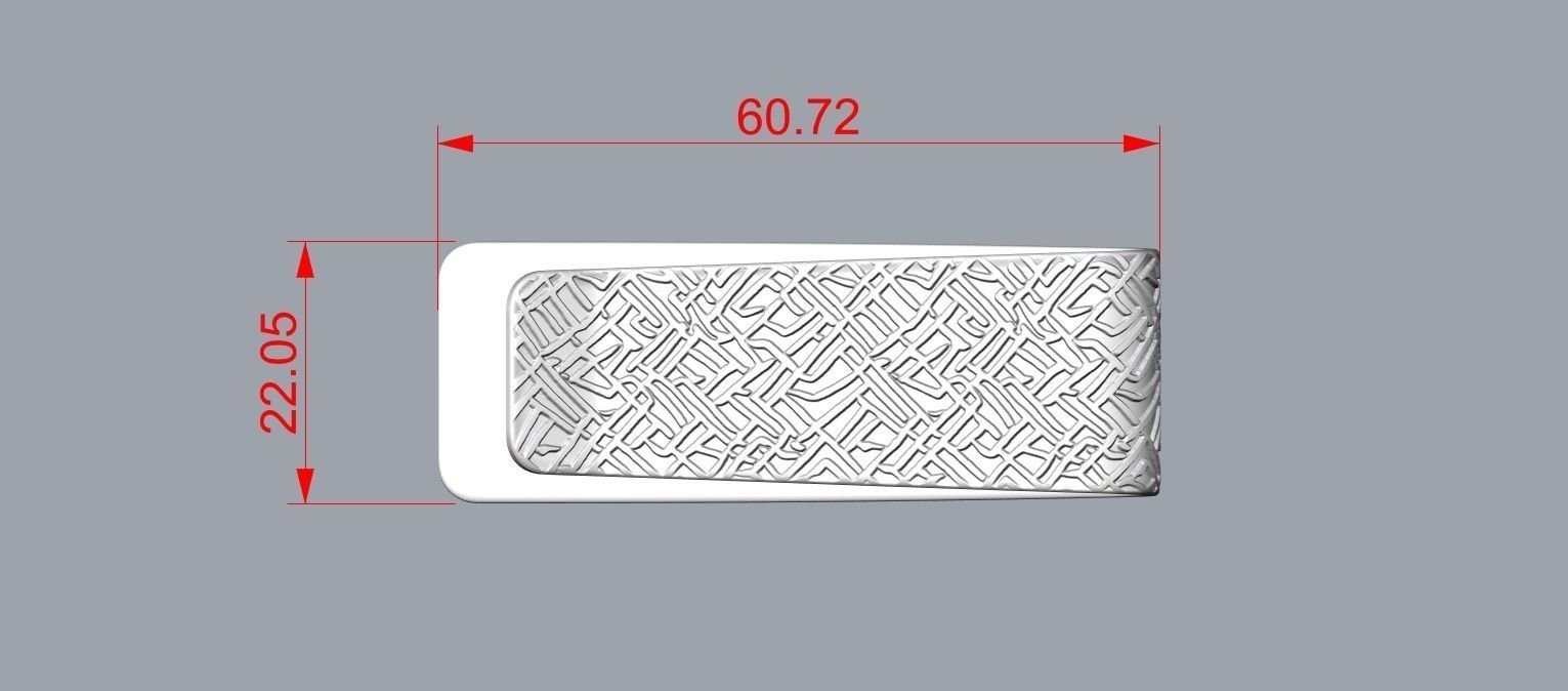 Money clip N6 3D print model_9
