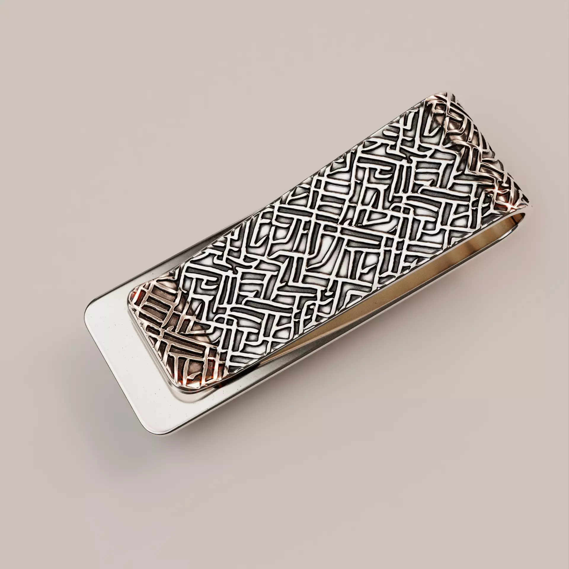 Money clip N6 3D print model_0