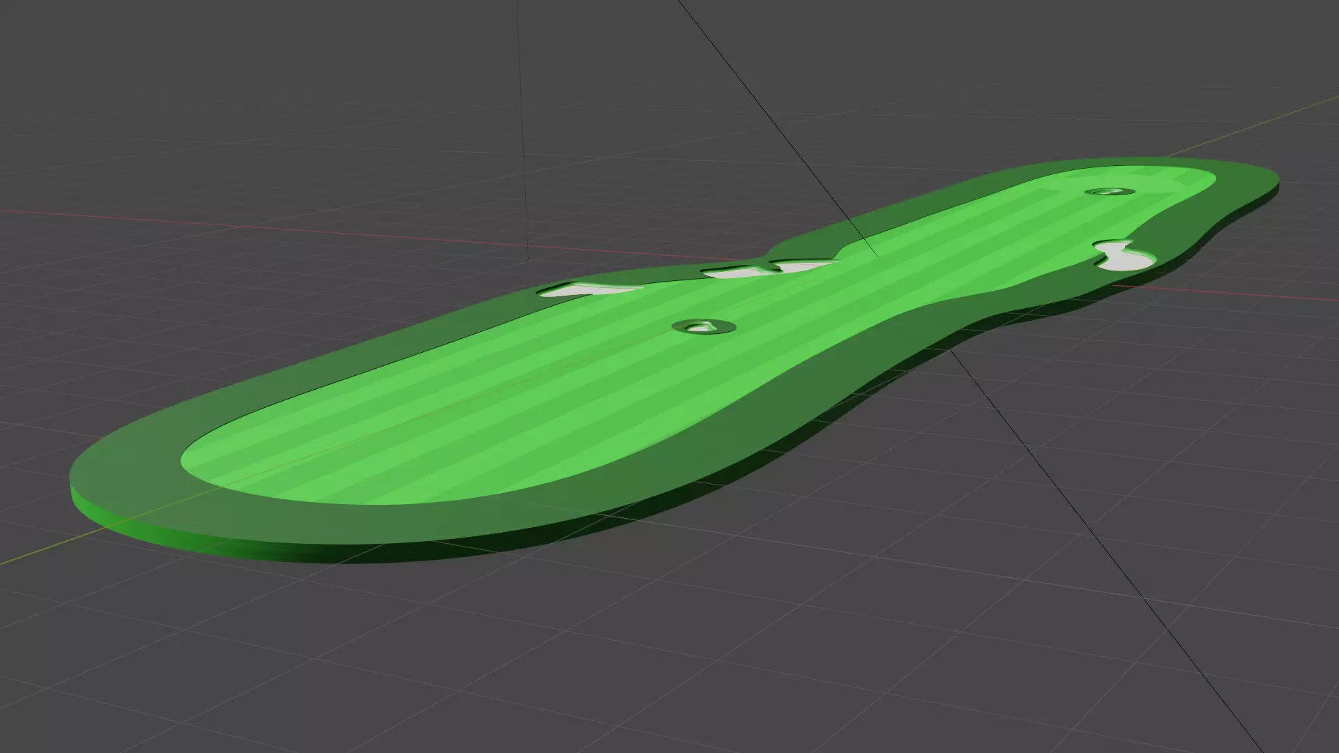 Golf Hole 3D model_0