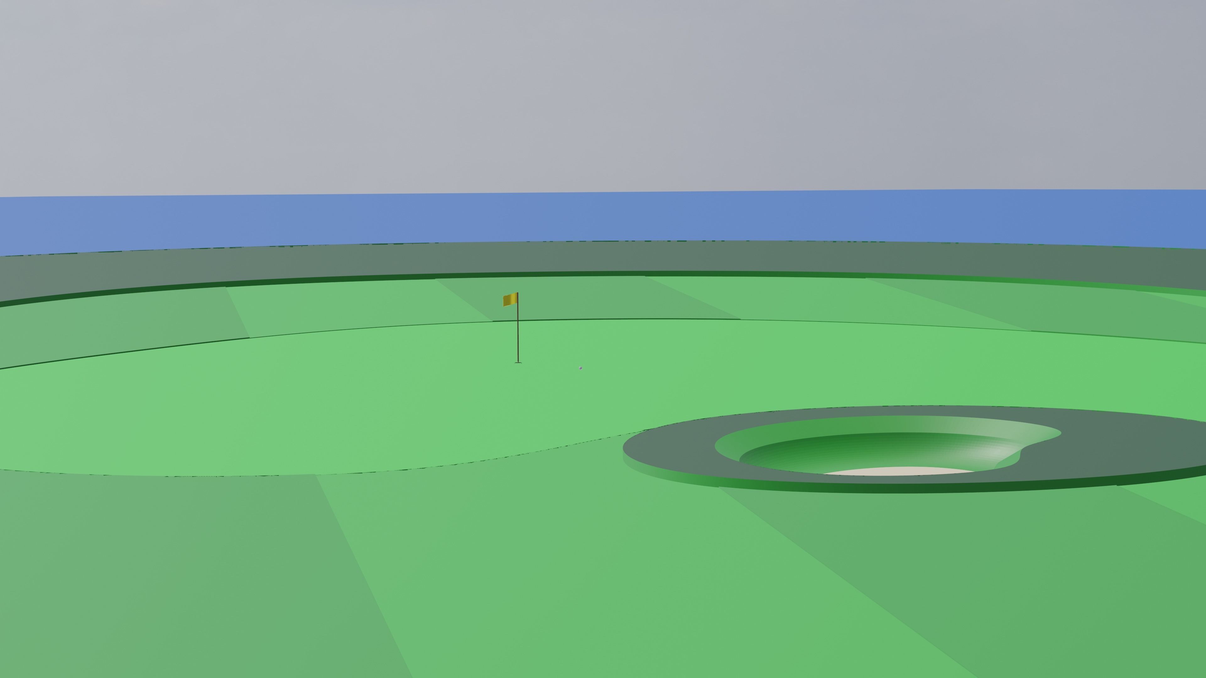 Golf Hole 3D model_3