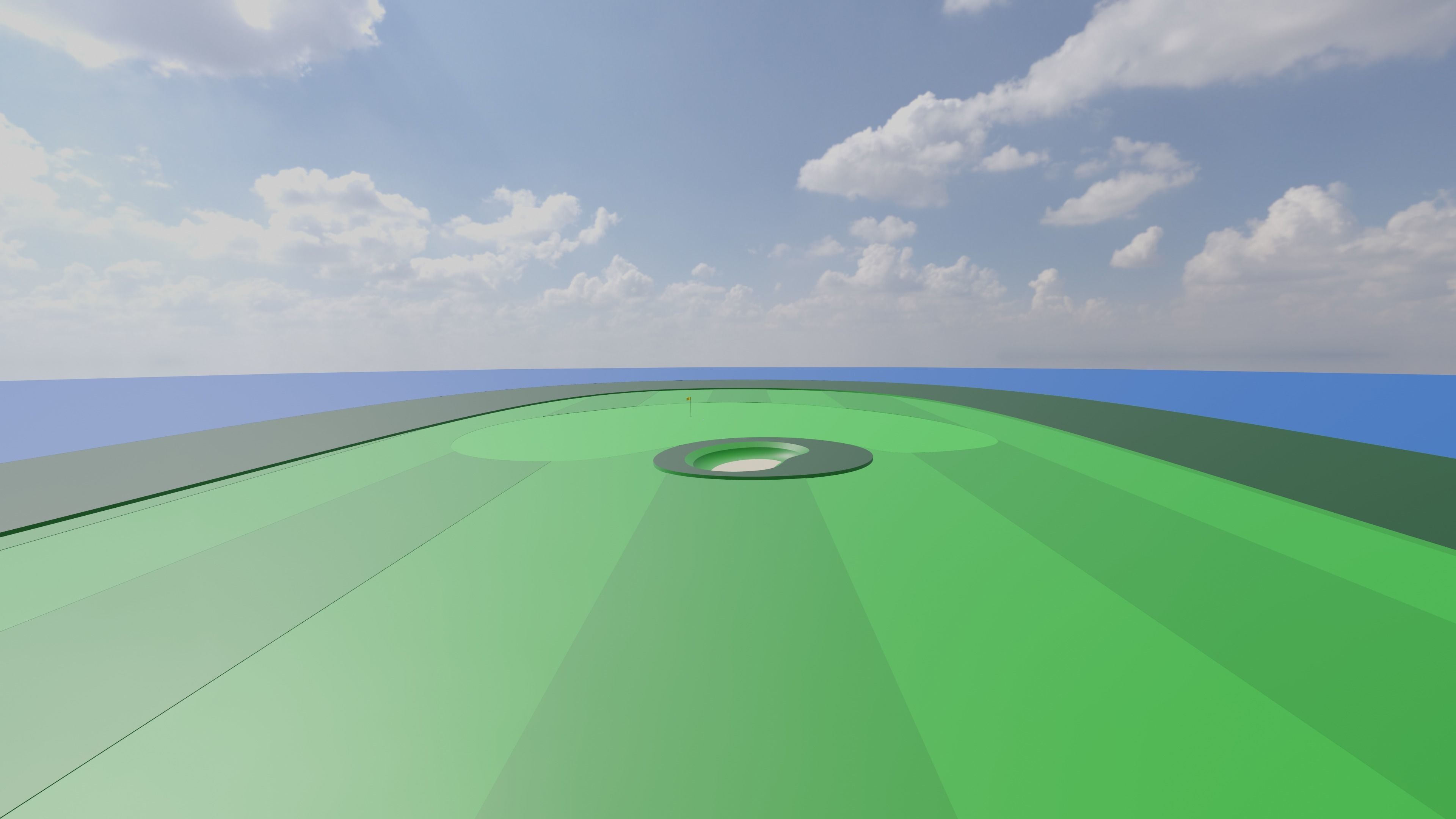Golf Hole 3D model_1