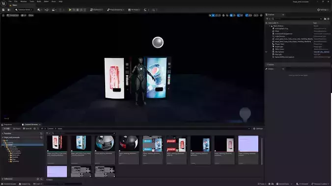 Pepsi and Coca Cola vending machine 3D model