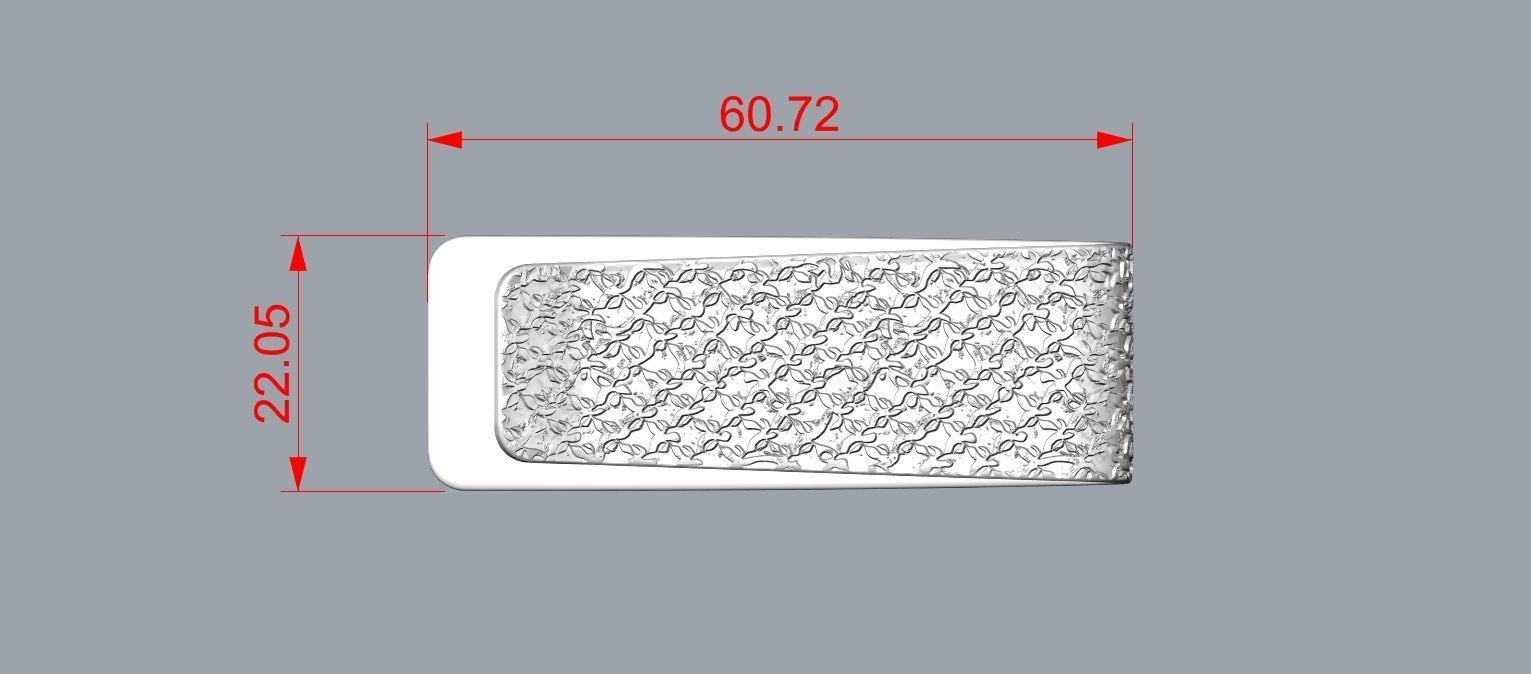Money clip N7 3D print model_4
