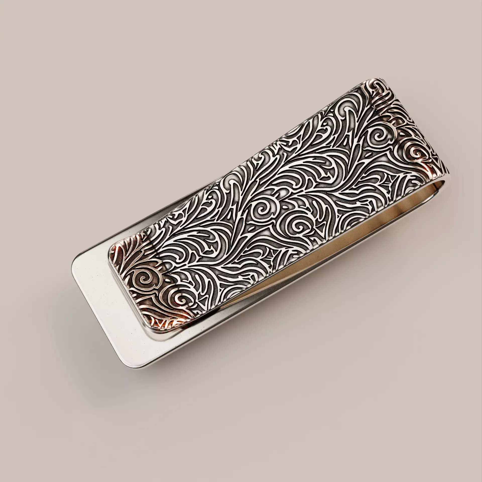 Money clip N8 3D print model_0
