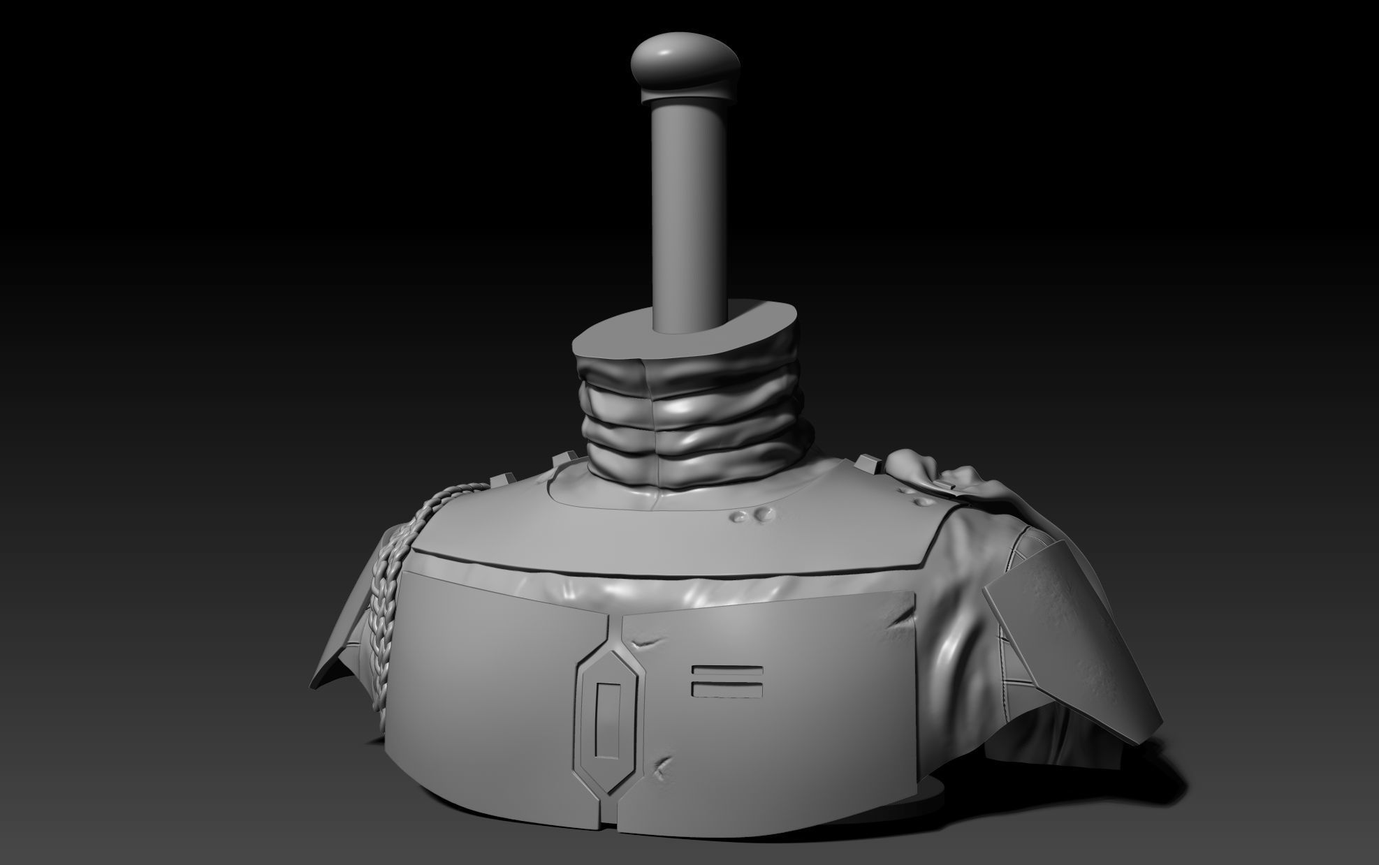 Stand for Boba Fett Helmet Original Trilogy 3D print model_3